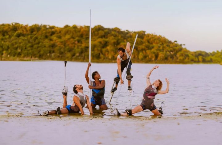 Projeto leva dança a praias e à Lagoa do Abaeté