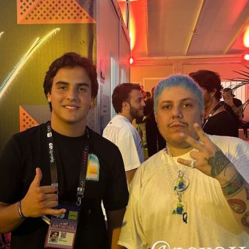 Marcelo Sangalo prestigia primeiro dia do Rock in Rio 2024