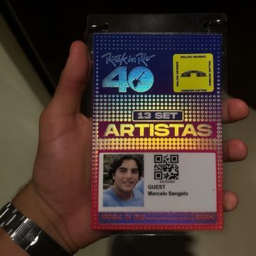 Marcelo Sangalo prestigia primeiro dia do Rock in Rio 2024