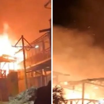 Incêndio de grande proporção destrói comércios em Morro de São Paulo, destino turístico na Bahia