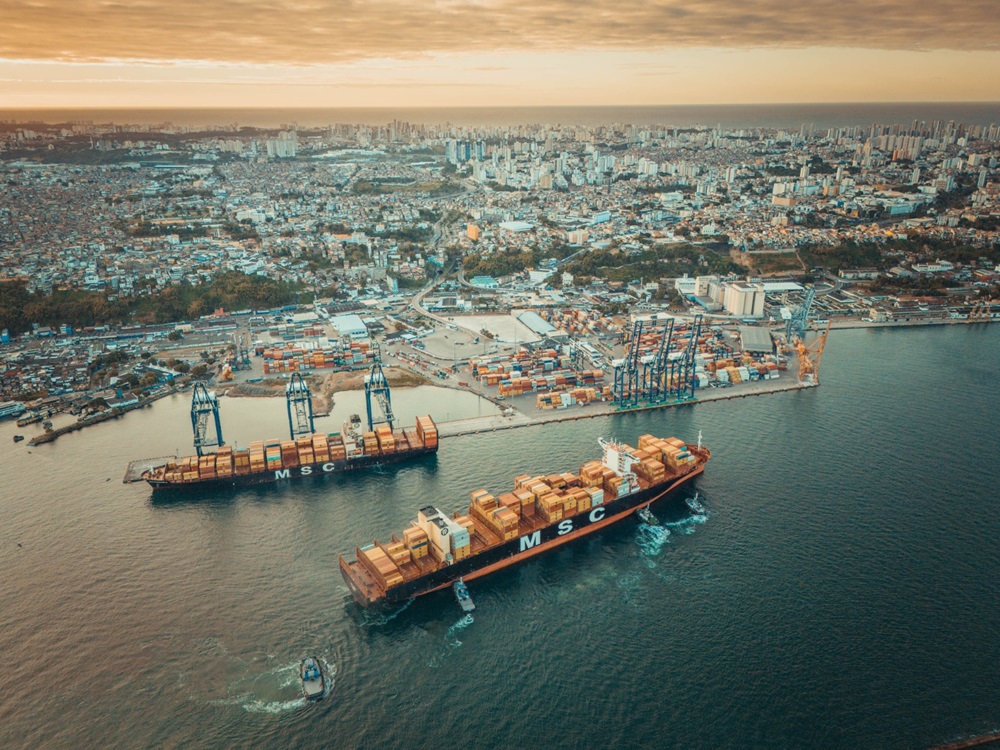 Após movimentação histórica, terminal de contêineres do Porto de Salvador registra novo crescimento