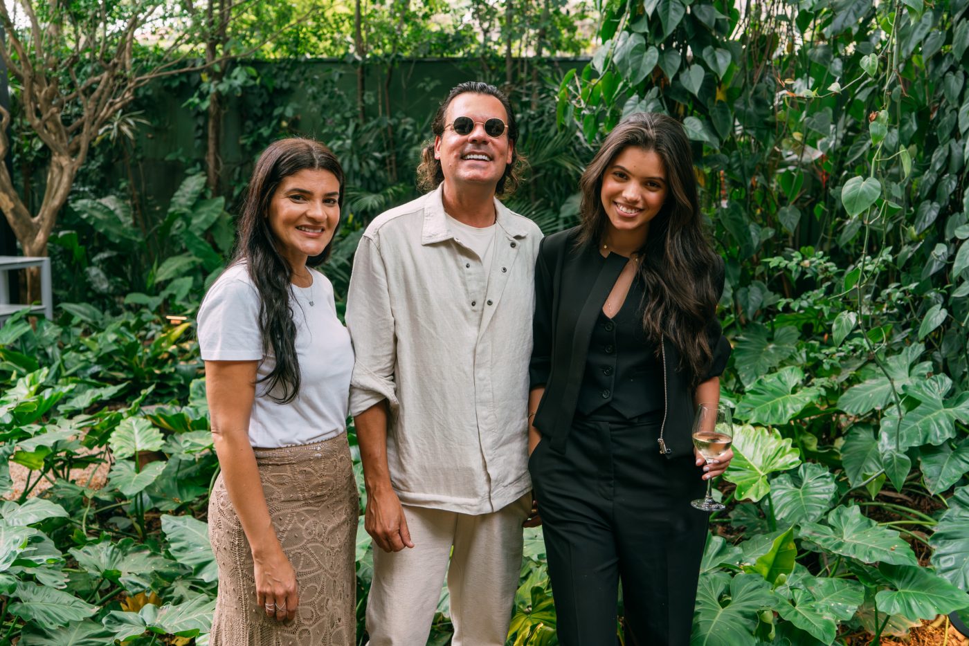 Flavia K, Carlos Leandro Reis e Maria Eduarda Lima