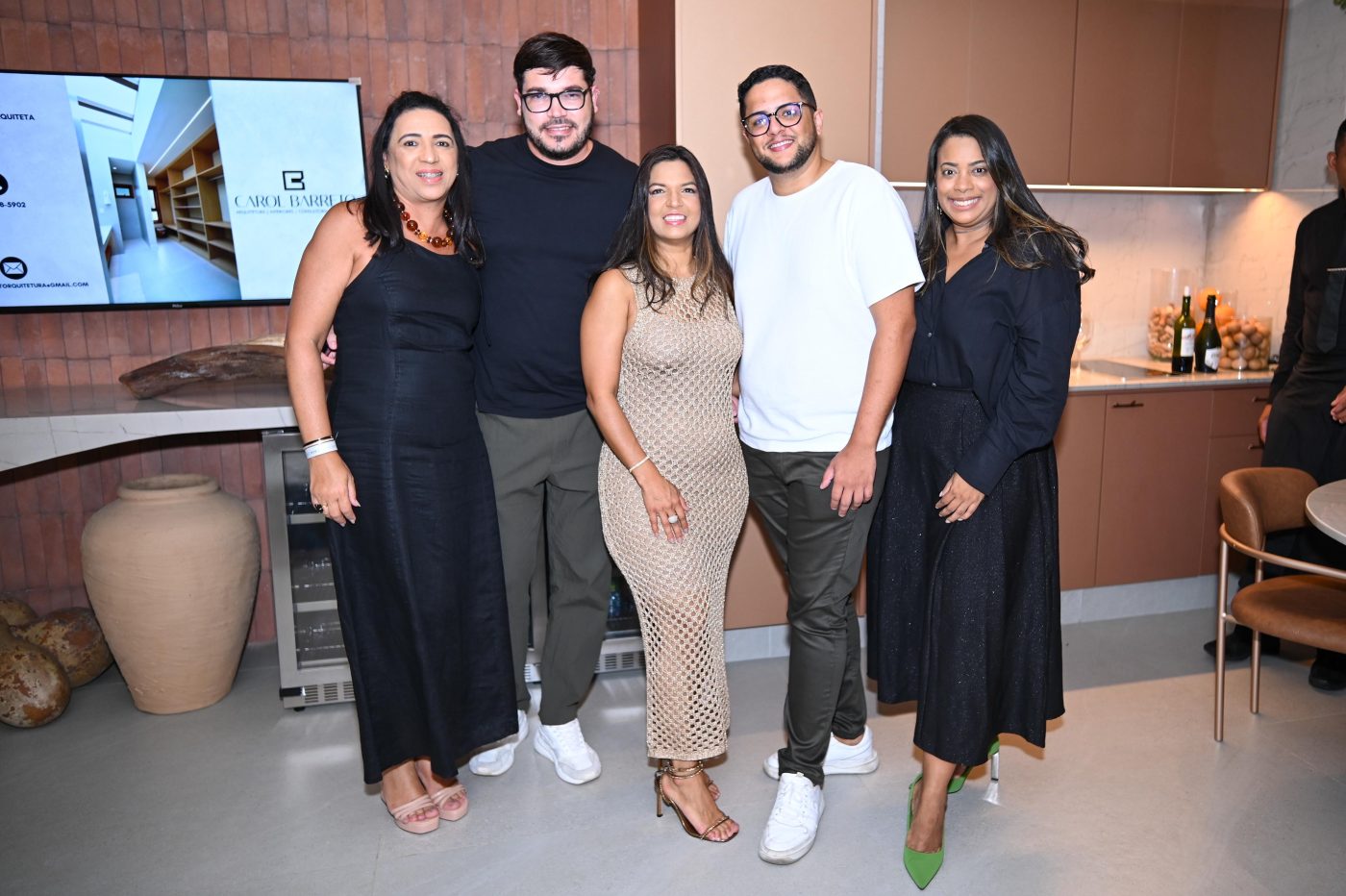 Nina Fonseca, Elton Vieira, Carol Barreto, Valdiran Mota e Luana Lima