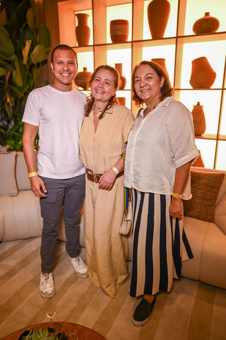 Samyr Fernandes, Olindina Gomes e Tatiana Fernandes