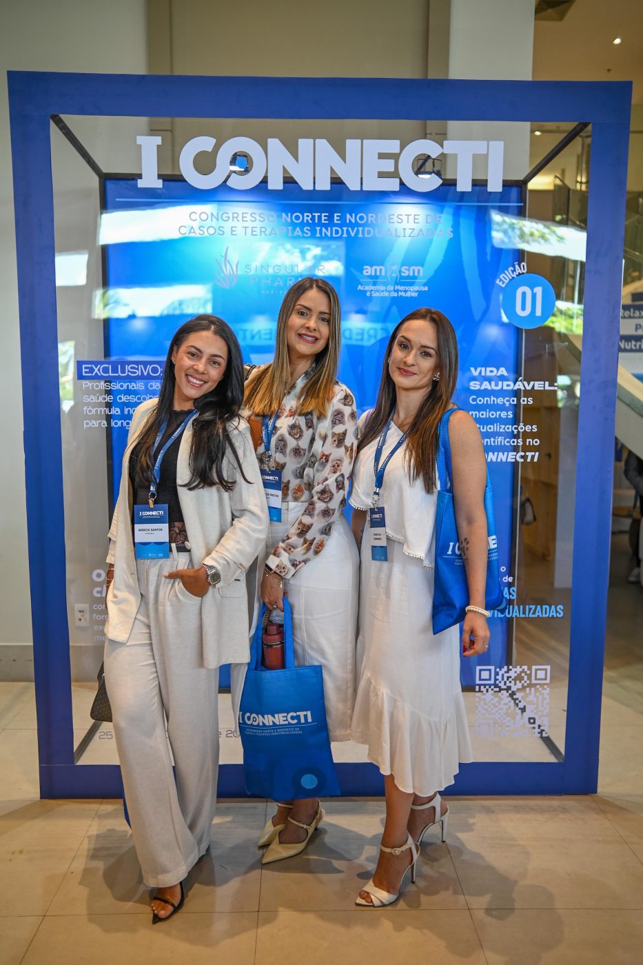 Márcia Santos, Renata Queiroz e Mariucha Guimarães