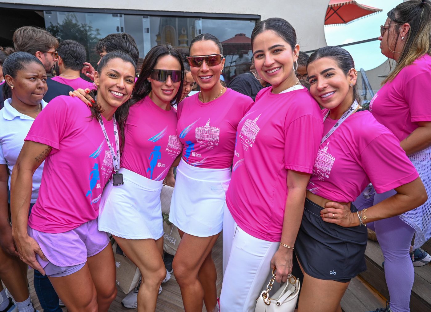 Michelle Chelles, Daiane Paula, Mariana Barreto, Maria Pessoa e Juliana Andrade