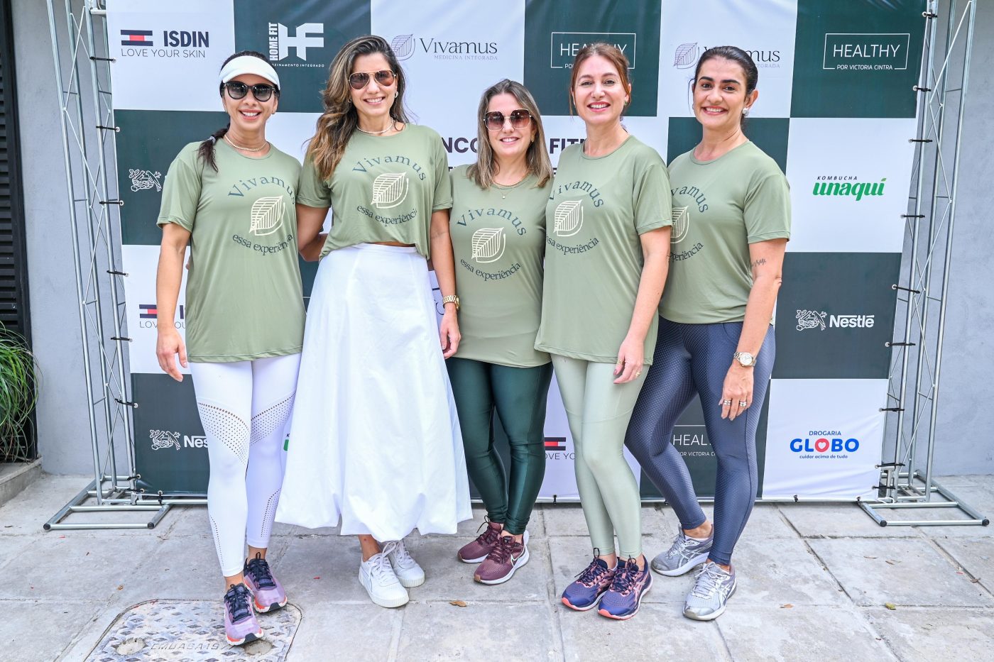 Bianca Lorena, Lorena Fontoura, Silvia Jesuino, Nedja Brim e Danyela Santiago