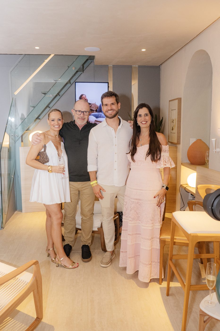 Marcela Mosselman, Aristeu Pires, Guilherme Miranda e Fernanda Bahia