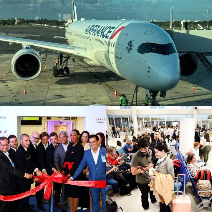 Recepção de 350 passageiros marca início dos voos diretos entre Salvador e Paris; veja fotos