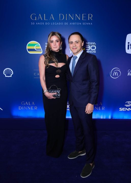 Felipe Massa e esposa. Foto: Manu Scarpa/Brazil News