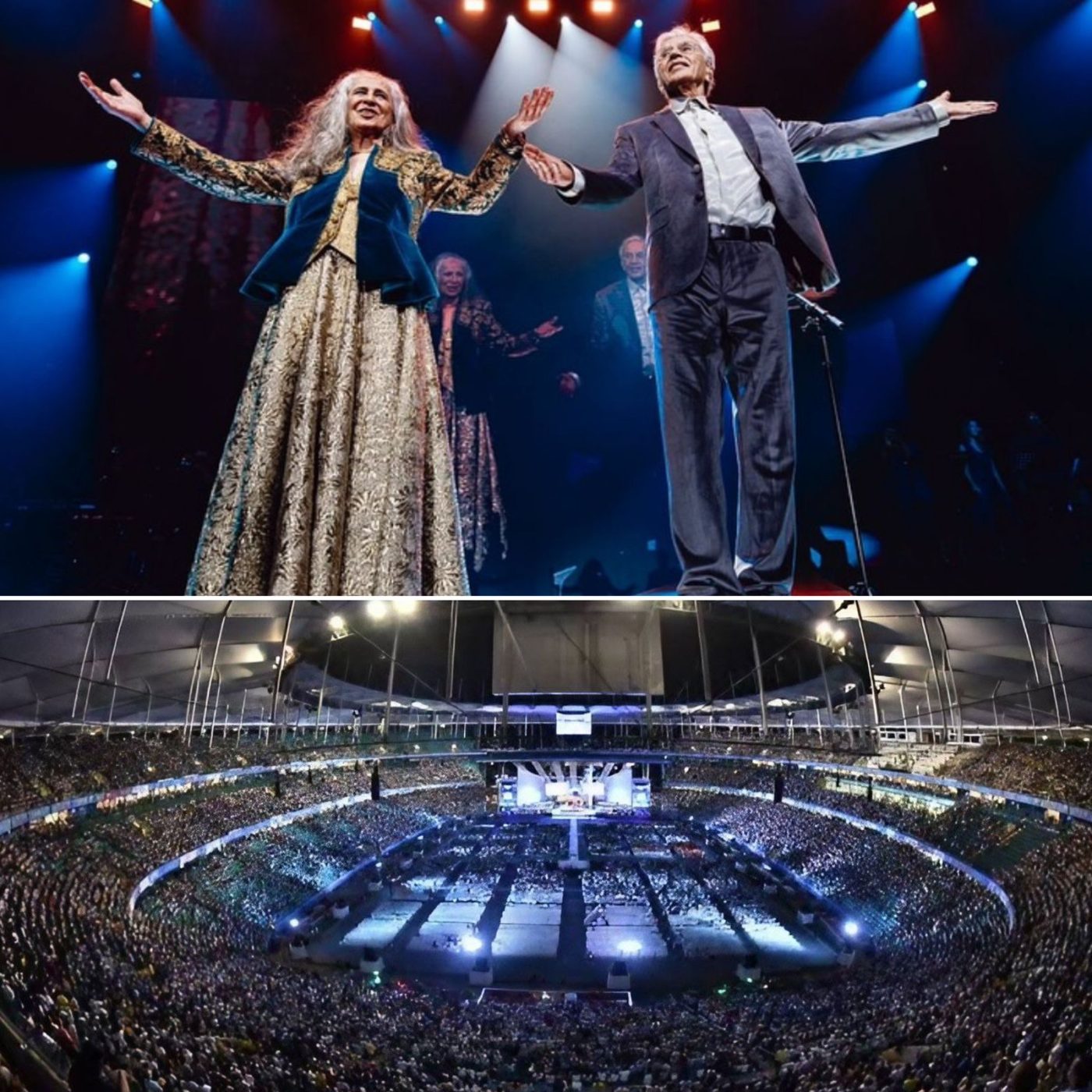 Show de Caetano e Bethânia em Salvador terá camarote all inclusive com vista panorâmica; veja detalhes