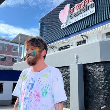 Saulo grava campanha da 6ª Corrida Colorida do Martagão Gesteira: “Feliz e maravilhosa”