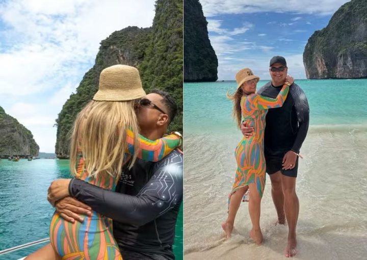 Xanddy e Carla Perez comemoram 23 anos de casados na Tailândia; veja fotos