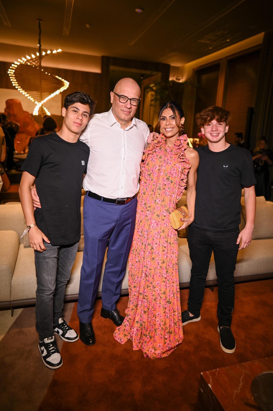 Fabrizio, Nara, Bernardo Pellicelli e João Contelli