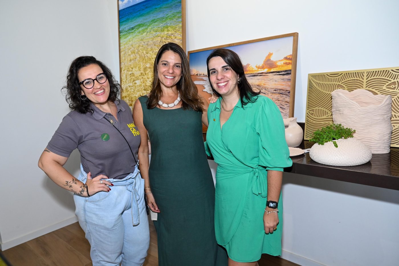 Manuela Aragão, Aline Lazar e Juliete Mota