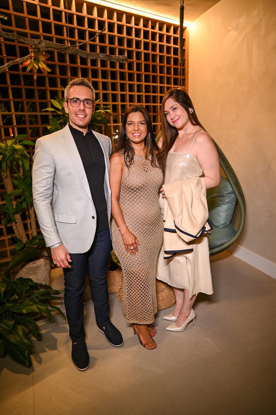 Marco Bottino Júnior, Carol Barreto e Fernanda Gordilho