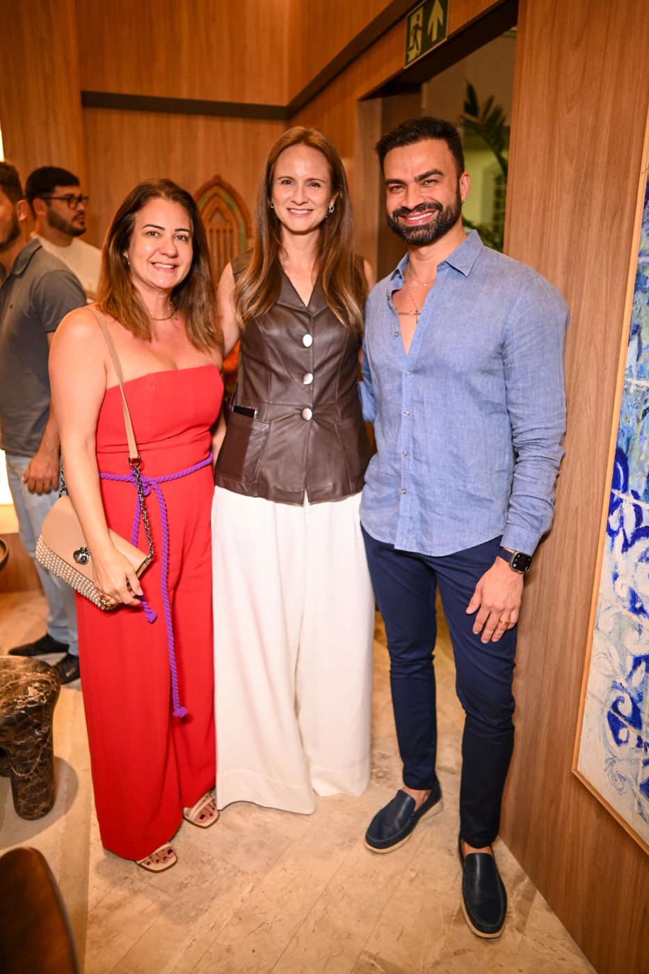 Simone Selem, Marina Fernandes e Flávio Moura