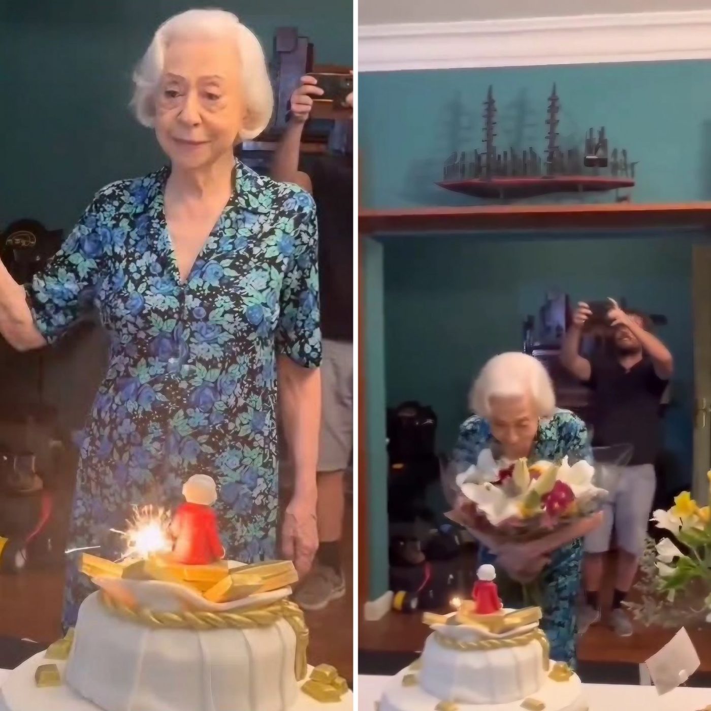 Fernanda Montenegro ganha festa surpresa em comemoração aos 95 anos; veja vídeo