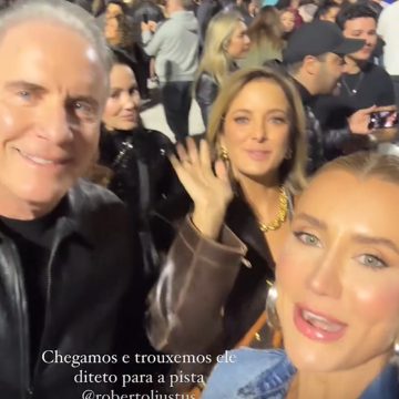 Rafa leva Tici Pinheiro, Ana Paula Siebert e Roberto Justus para show de Bruno Mars