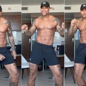 Léo Santana volta a compartilhar vídeo dançando sem camisa e pede: ‘Não mostrem a Lore’