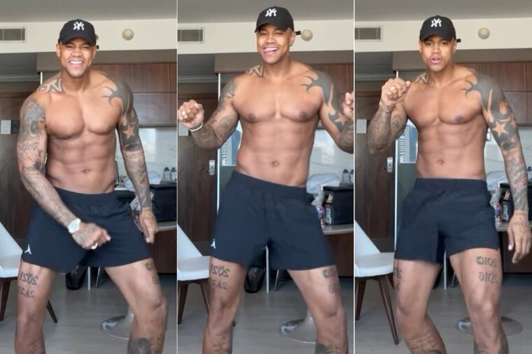 Léo Santana volta a compartilhar vídeo dançando sem camisa e pede: ‘Não mostrem a Lore’