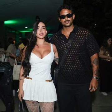 Lucas Pizane e Giovanna Lima marcam presença na SPFW