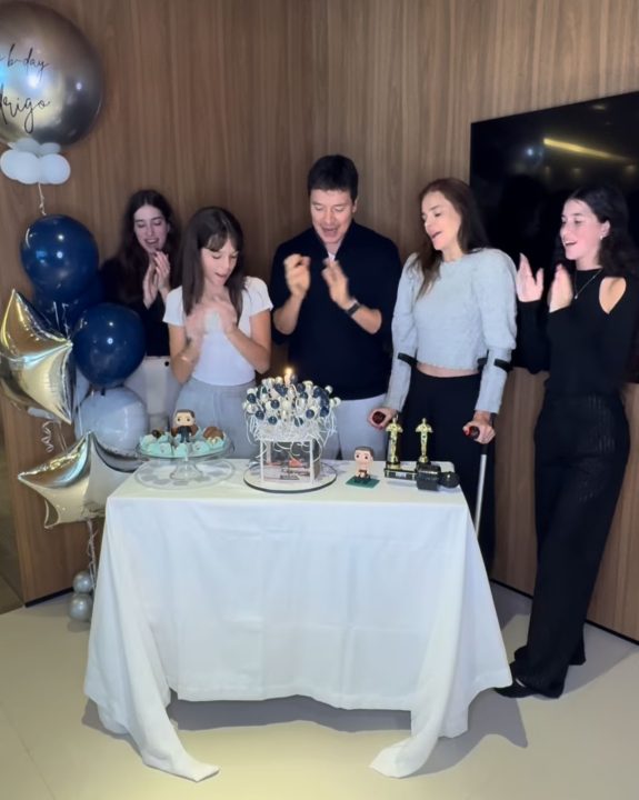 Rodrigo Faro celebra 51 anos e agradece por recuperação da esposa; veja vídeo