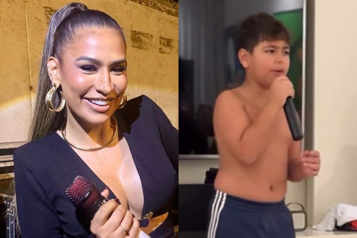 De família! Filho de Simone Mendes surpreende pai ao cantar em inglês: ‘Corre aqui’