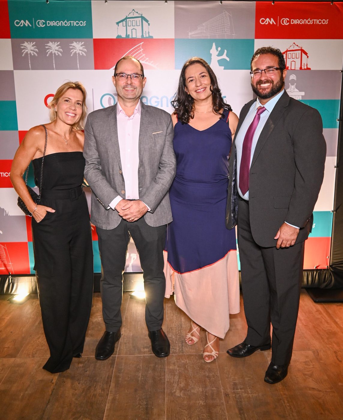 Rosana Simões, César Machado, Vanessa Almeida e Thomás Barros