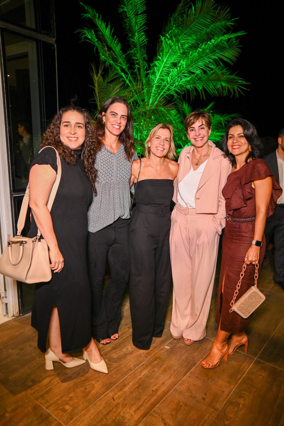 Elisiane Gadelha, Virgínia Mathias, Rosana Simões, Clarissa Mathias e Carolina Argolo