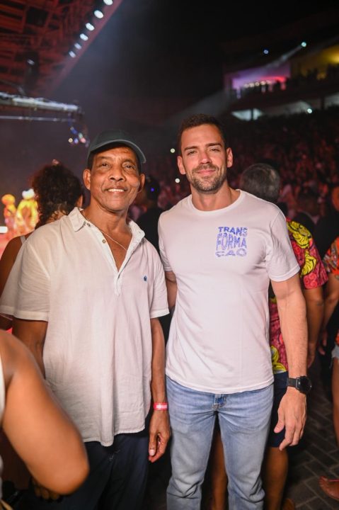 Edilson Teixeira e Antônio Bernardo Palhares no show de 50 anos do Ilê Aiyê. Foto: Elias Dantas/Alô Alô Bahia