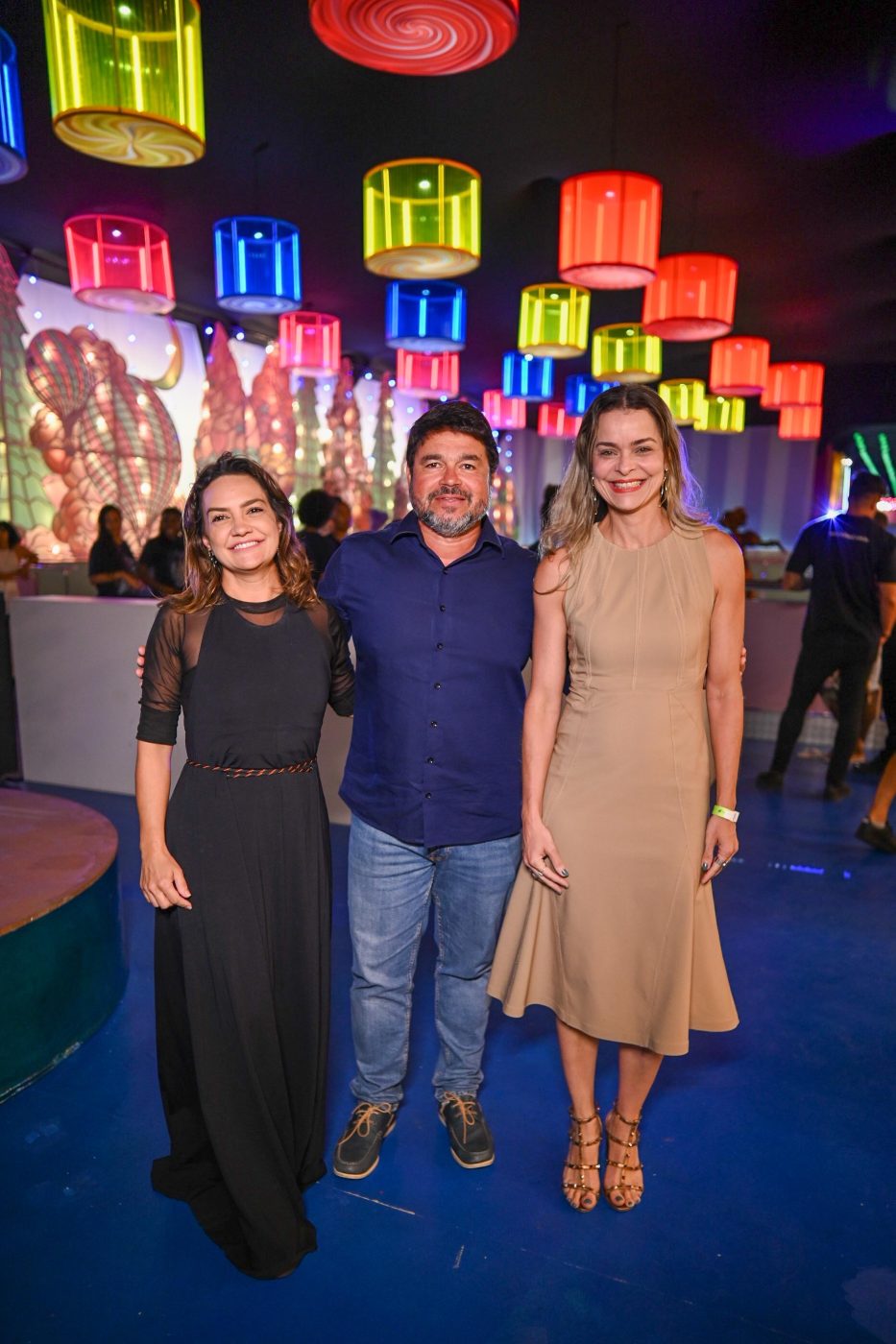 Marianna Muniz, José Luiz e Juliana Marinho