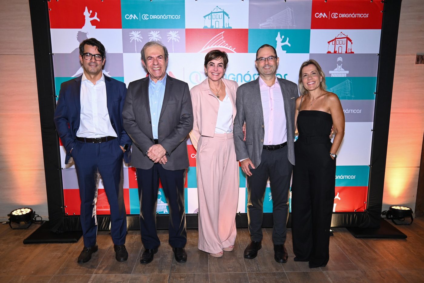 Daniel Argolo, Augusto Tufi, Clarissa Mathias, César Machado e Rosana Simões