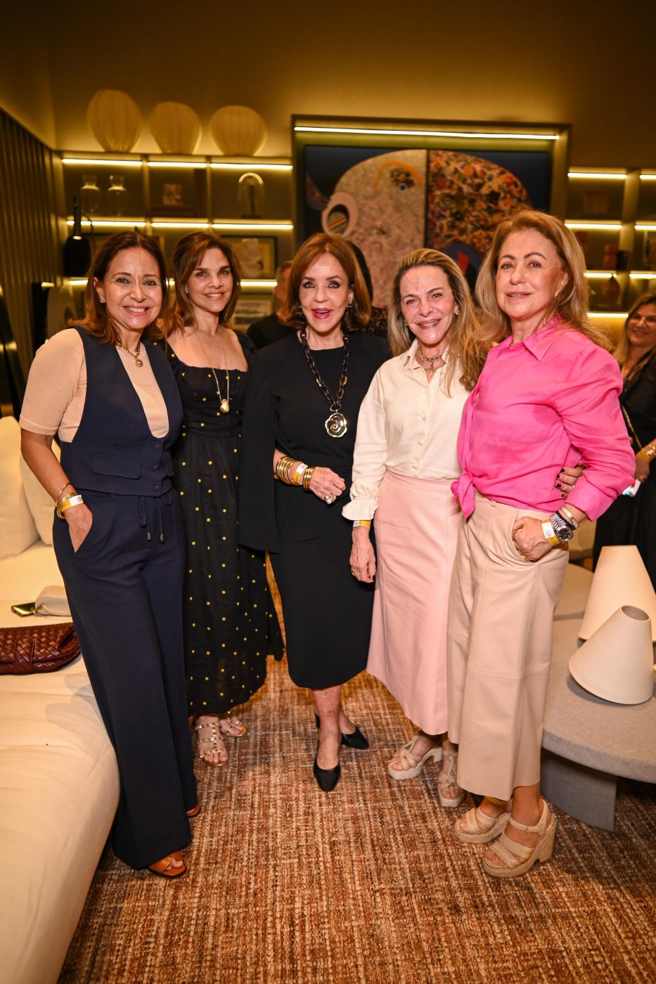 Cristiana Mathias, Andrea Mendonça, Fátima Scarpa, Gilka Maria Andrade e Helena Degasperi