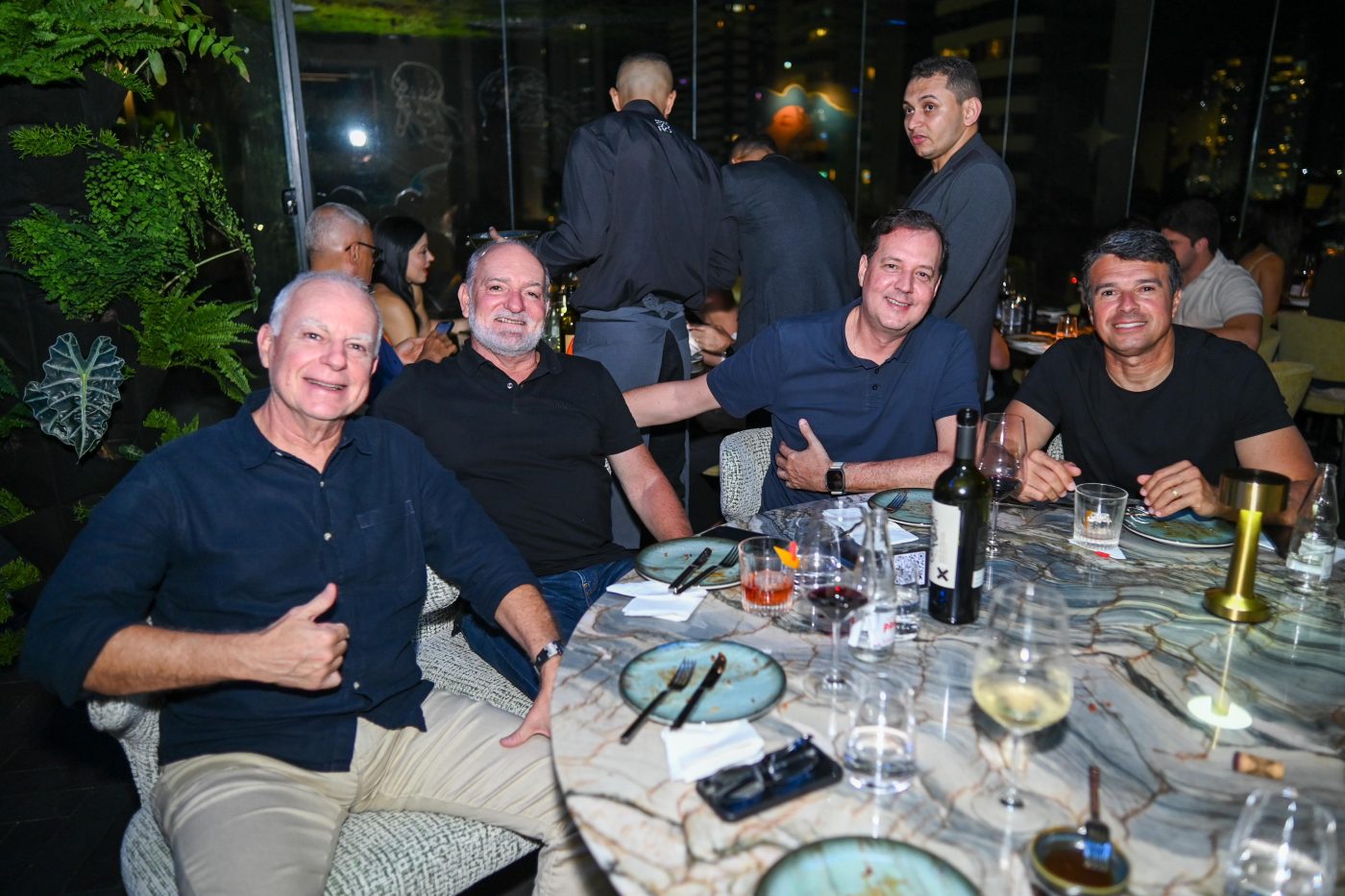 Paulo Coelho, Andres Estevez, Carlo e Adilson Galvão