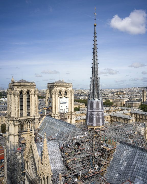 Obras na Catedral de Notre-Dame, em Paris. Foto: Divulgação