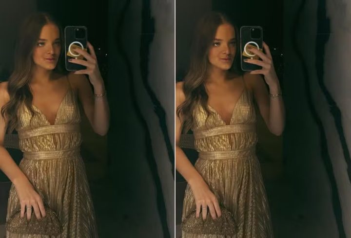 Rafaella Justus escolhe look dourado para festa em São Paulo; saiba valor