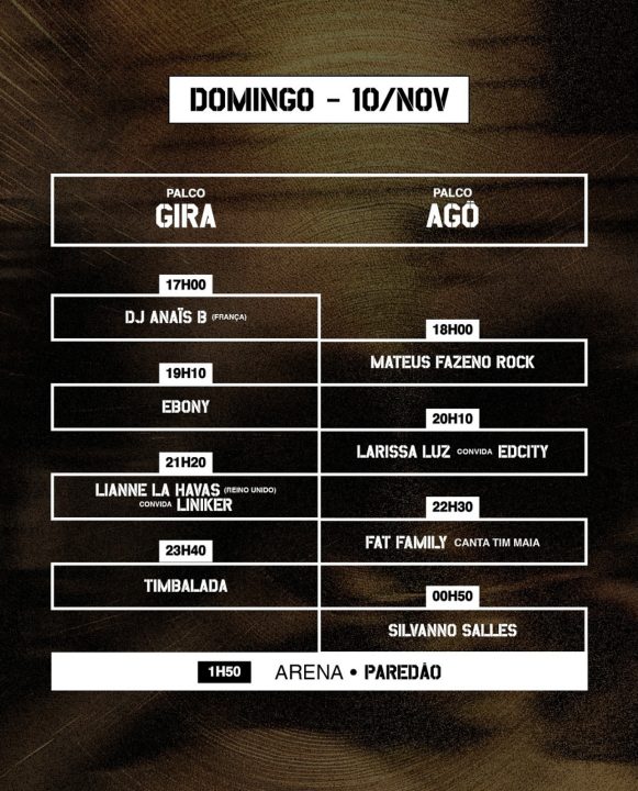 Programação completa da 4º edição do AFROPUNK em Salvador. Foto: Divulgação