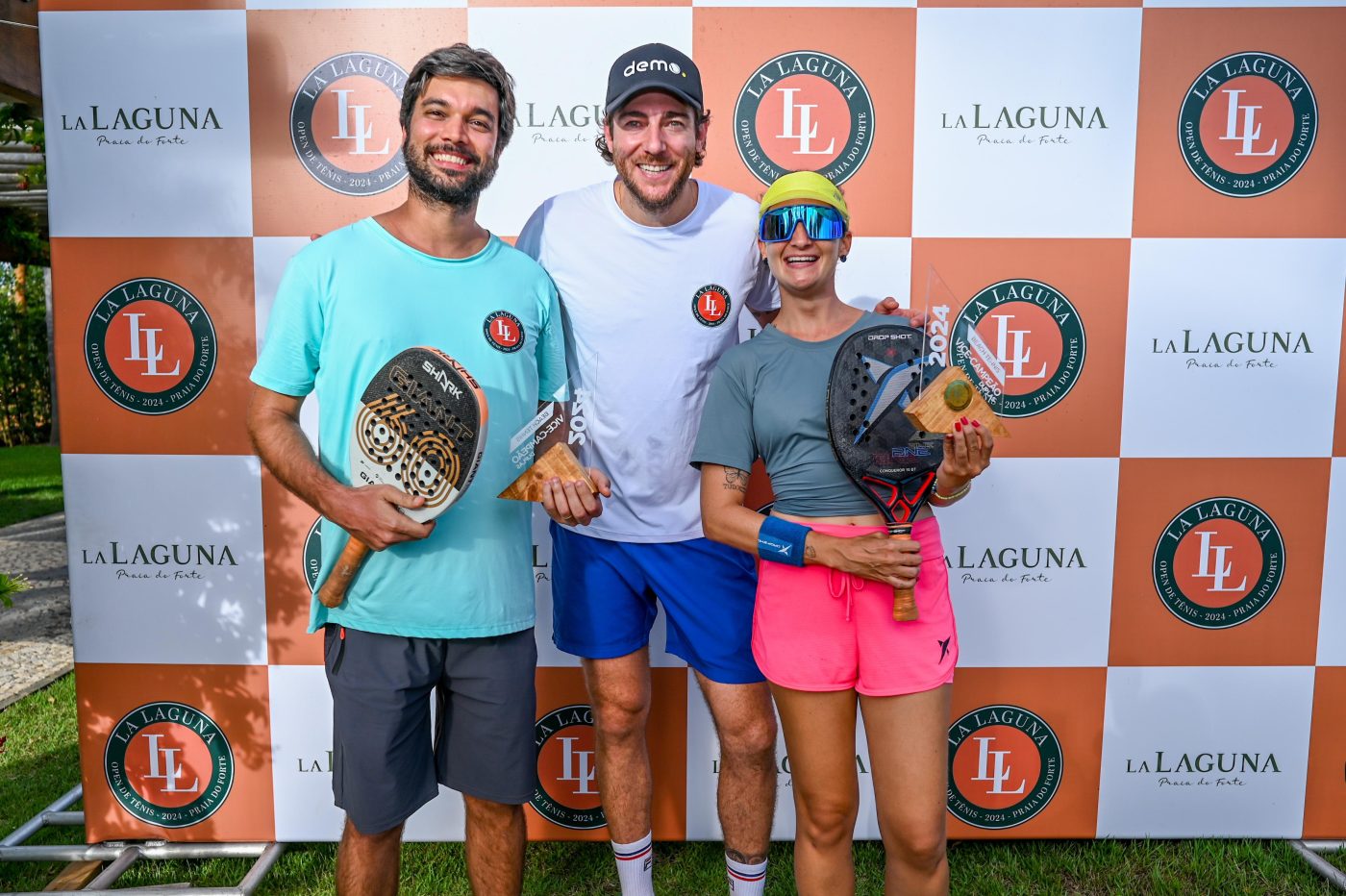 Caio Martinez, Marcelo Demoliner e Luiza Abud