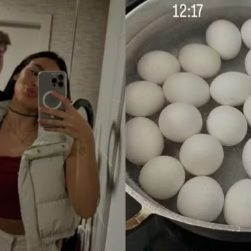 Duda Guerra, nora de Angélica e Huck, aparece cozinhando 26 ovos para o almoço; entenda dieta