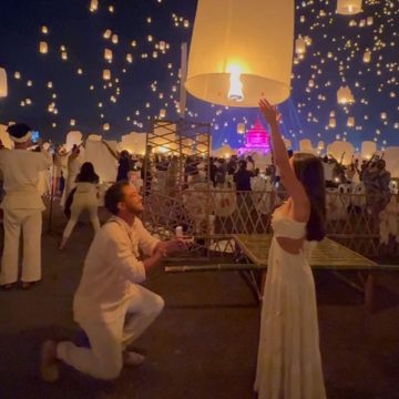 André Luiz Frambach pede Larissa Manoela em casamento de novo na Tailândia