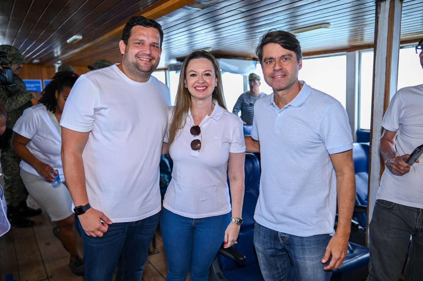 Rodrigo Amaral, Isabela Suarez e Paulo Câmara