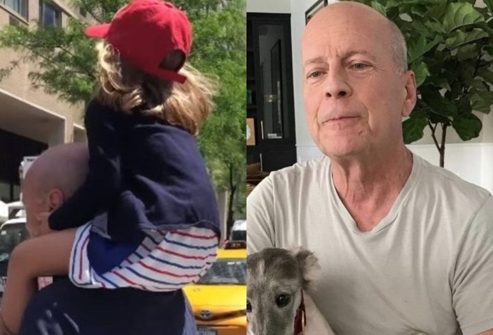 Brunce Willis faz rara aparição com filha caçula após diagnostico de demência; assista