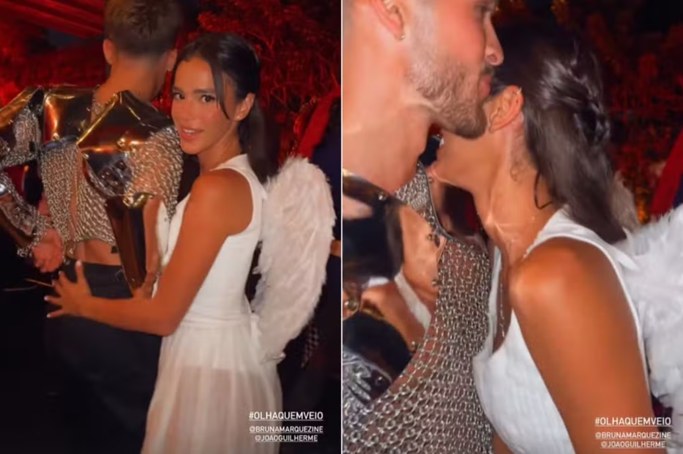 Romance até no Halloween: Bruna Marquezine e João Guilherme se fantasiam de ‘Romeu e Julieta’