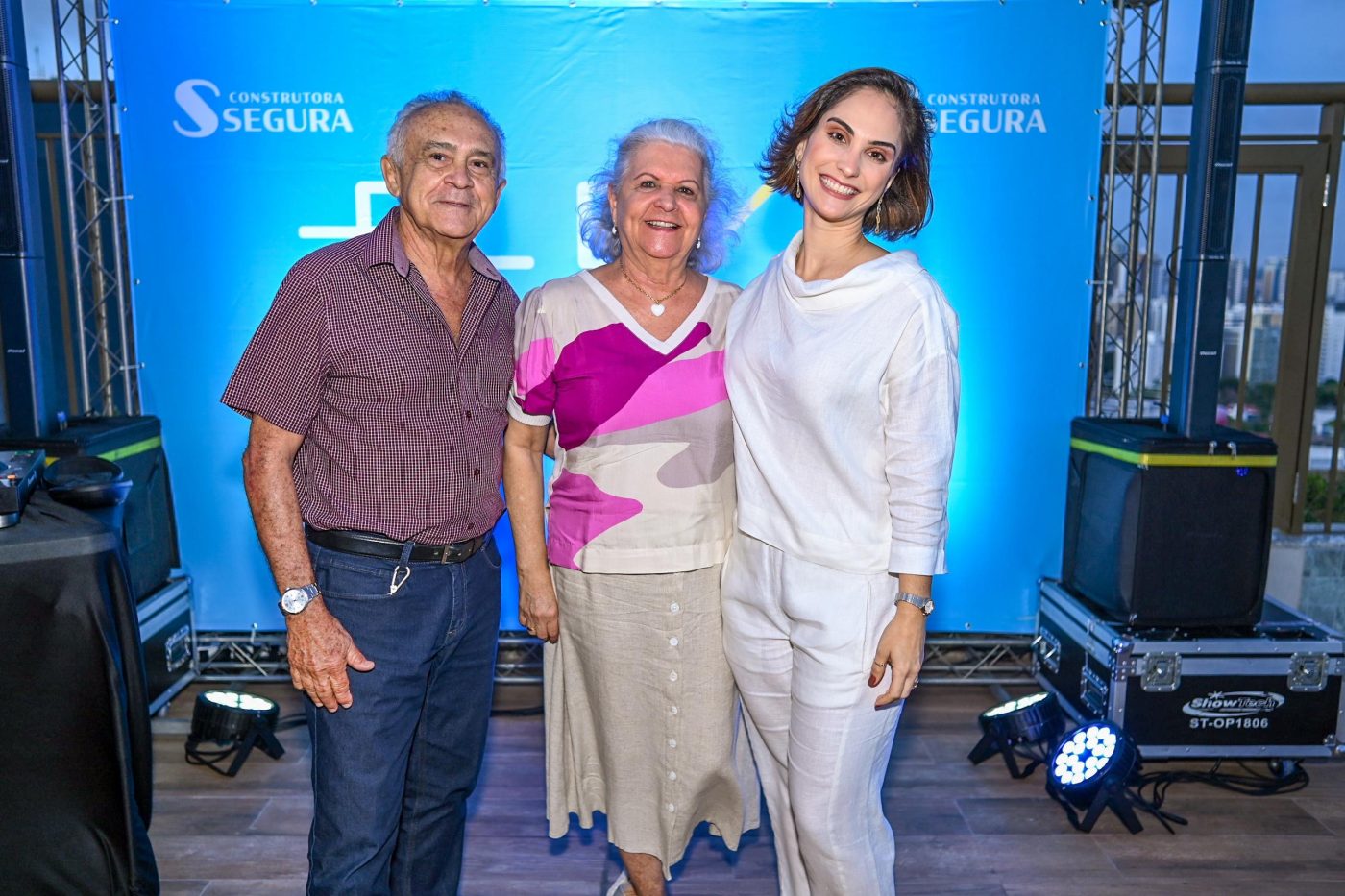 Waldemar, Cleide Santos e Juliana Segura