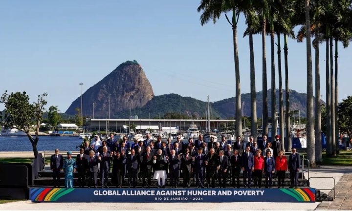 Biden, Meloni e Trudeau ficam de fora da foto oficial do G20, no Rio