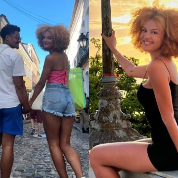 Atriz Gabriela Loran assume namoro com vídeo romântico em Salvador; assista