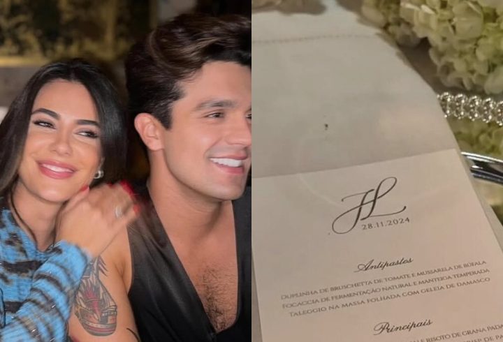 Casamento de Luan Santana e Jade Magalhães teve jantar sofisticado; veja o cardápio