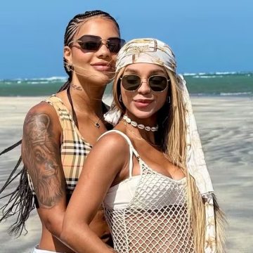 Ludmilla e Bruna Gonçalves aparecem em cliques românticos em viagem ao Nordeste