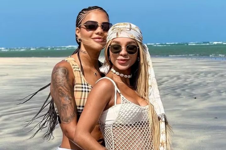 Ludmilla e Bruna Gonçalves aparecem em cliques românticos em viagem ao Nordeste